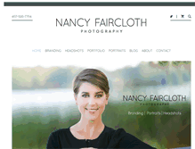 Tablet Screenshot of nancyfairclothphotography.com